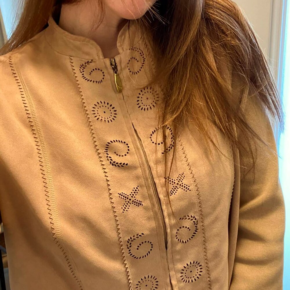Unique Suede-like Coat